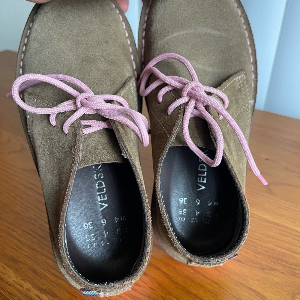 Veldskoen Heritage Uhambo Chukka Boots Pink Sole Suede Lace Up Women’s Size 6 - Picture 9 of 15